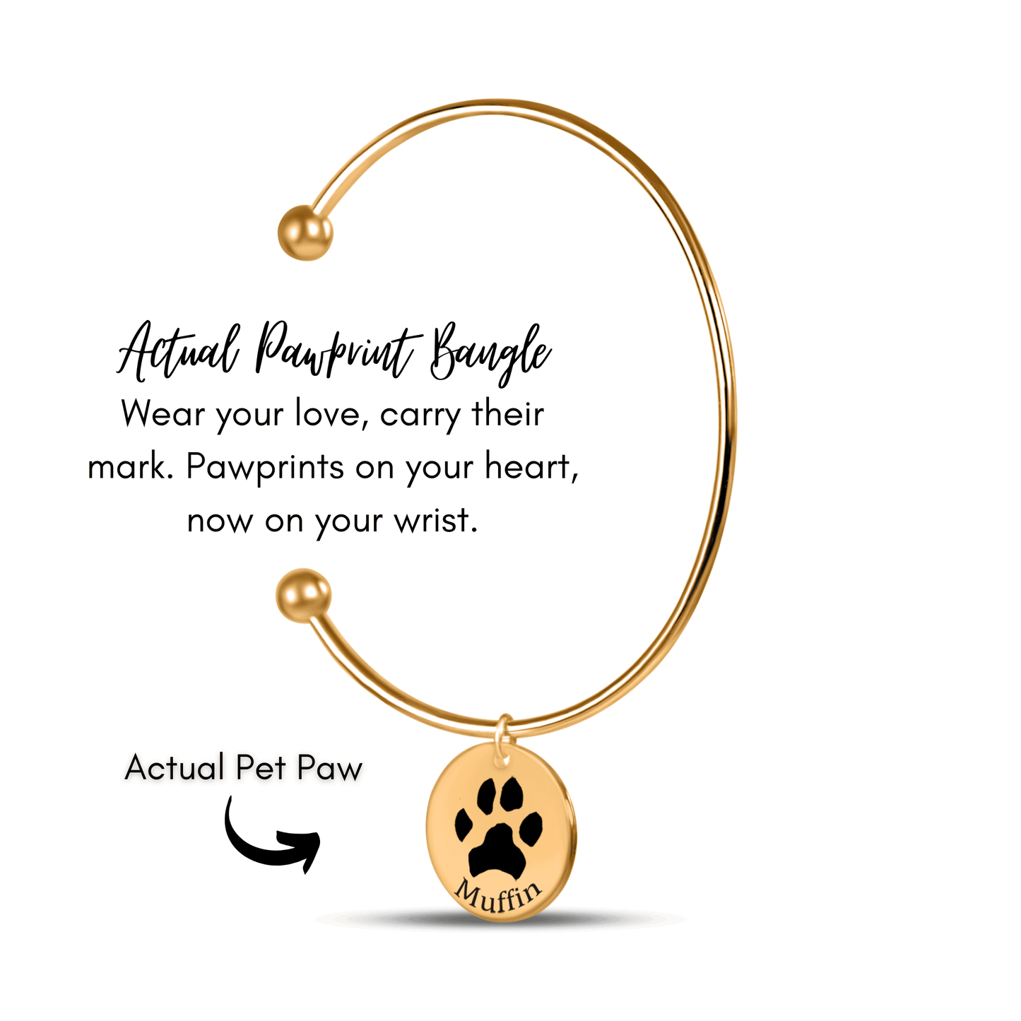 Pawprint Bangle