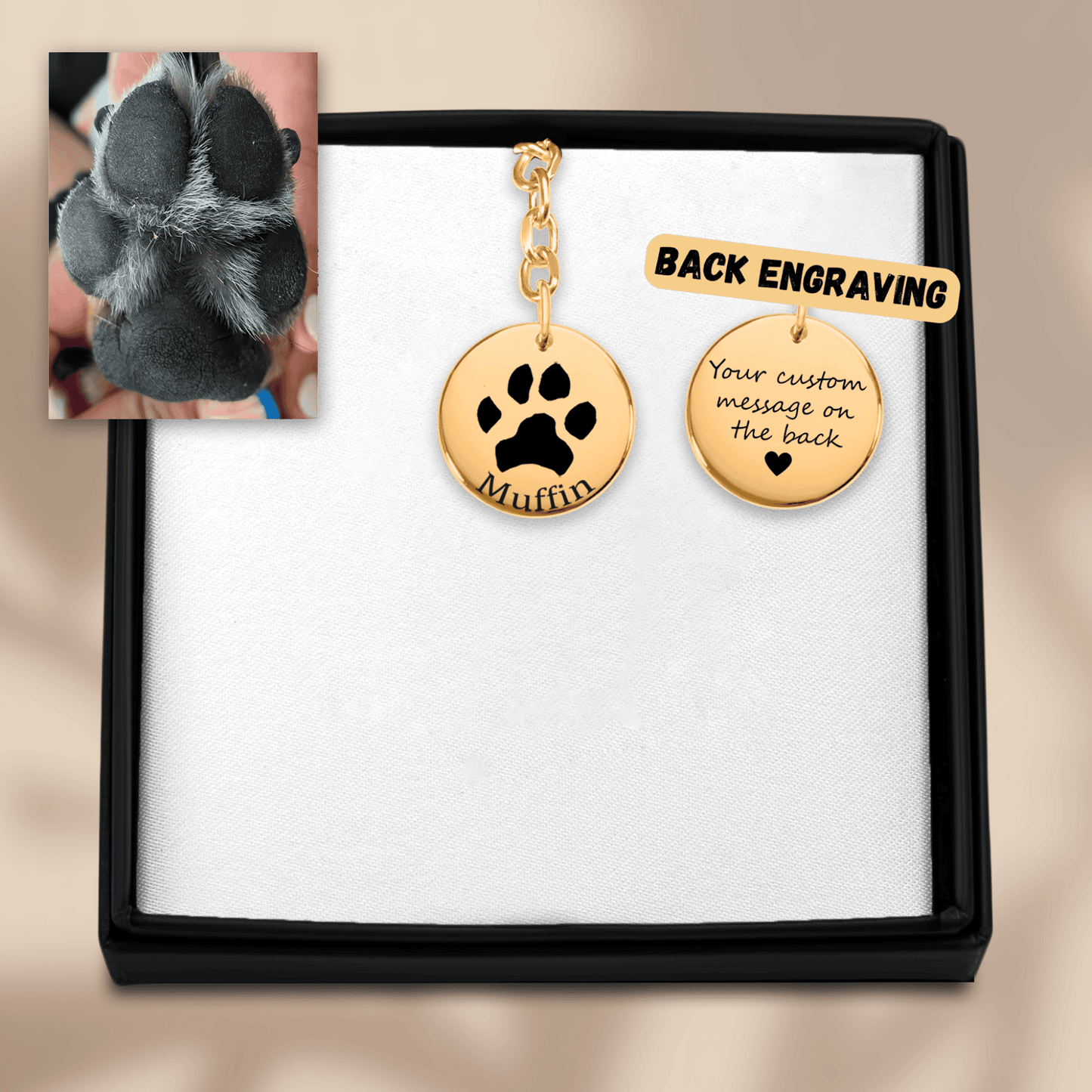 Pawprint Keychain