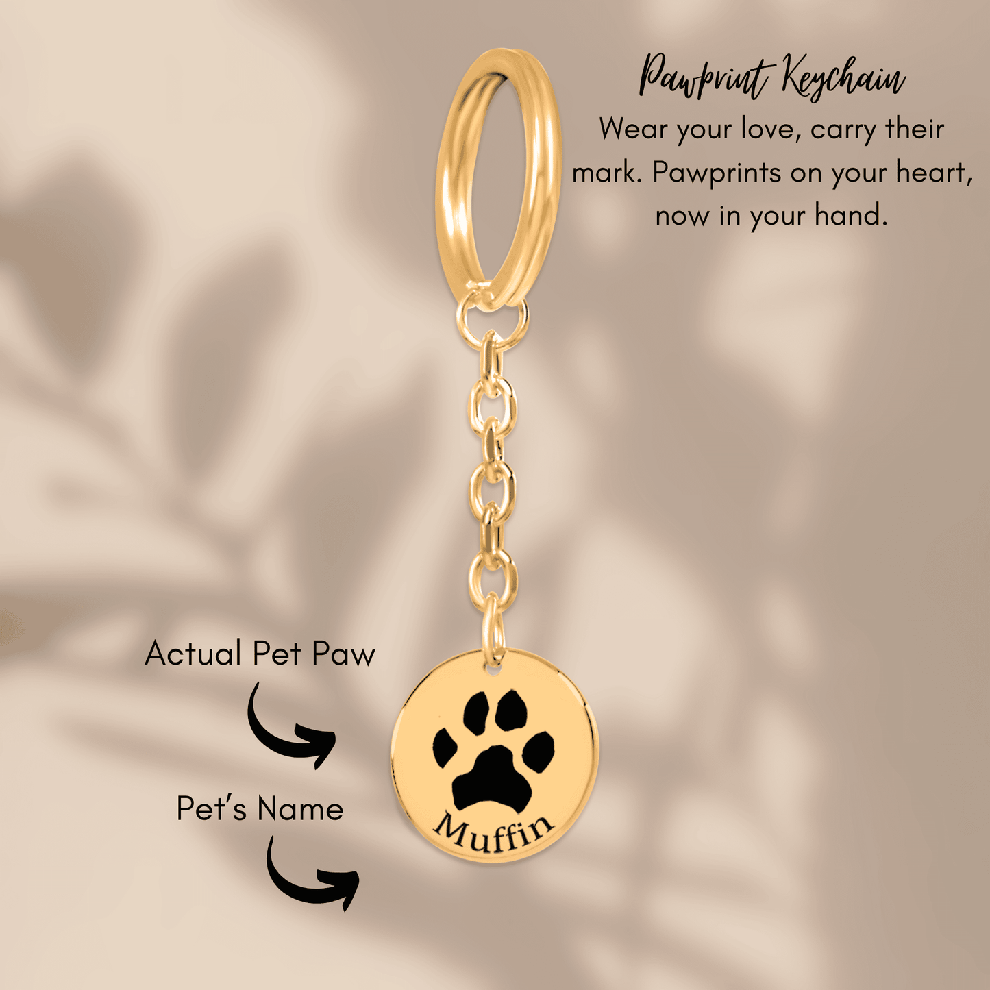 Pawprint Keychain